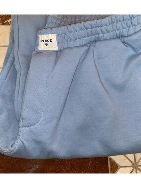 Light Blue Parke NWT Women's High-Rise Boxer Sweatpants - Parke x Target Medium